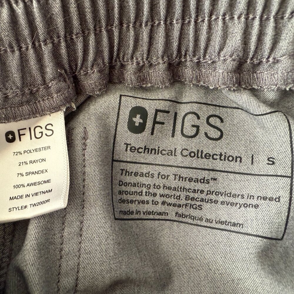Figs Skinny Yola Scrub Pant, Small, Charcoal - Picture 4 of 4